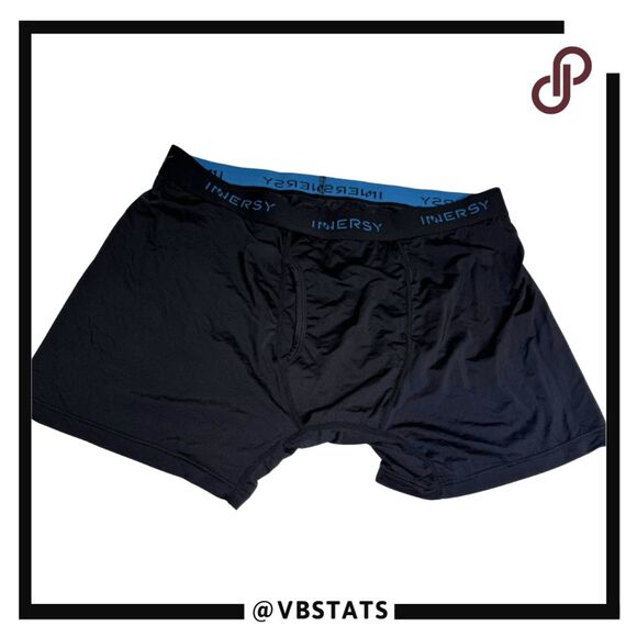 Innersy Men's Contoured Pouch Soft Mesh Pull On Boxer Brief Black Size Large - Picture 1 of 4